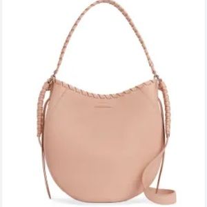 All Saints Pink Leather Bag